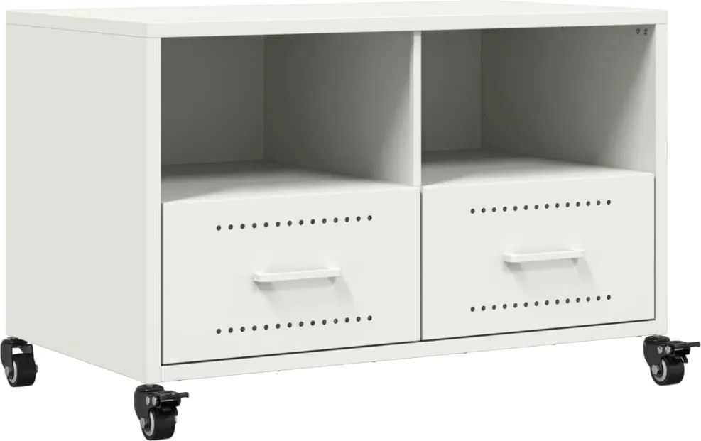 vidaXL Dulap TV, alb, 68x39x43,5 cm, oțel
