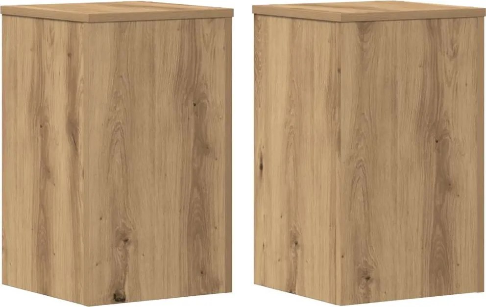 vidaXL Suporturi de plante, 2 buc., stejar artizanal, 30x30x50cm, lemn