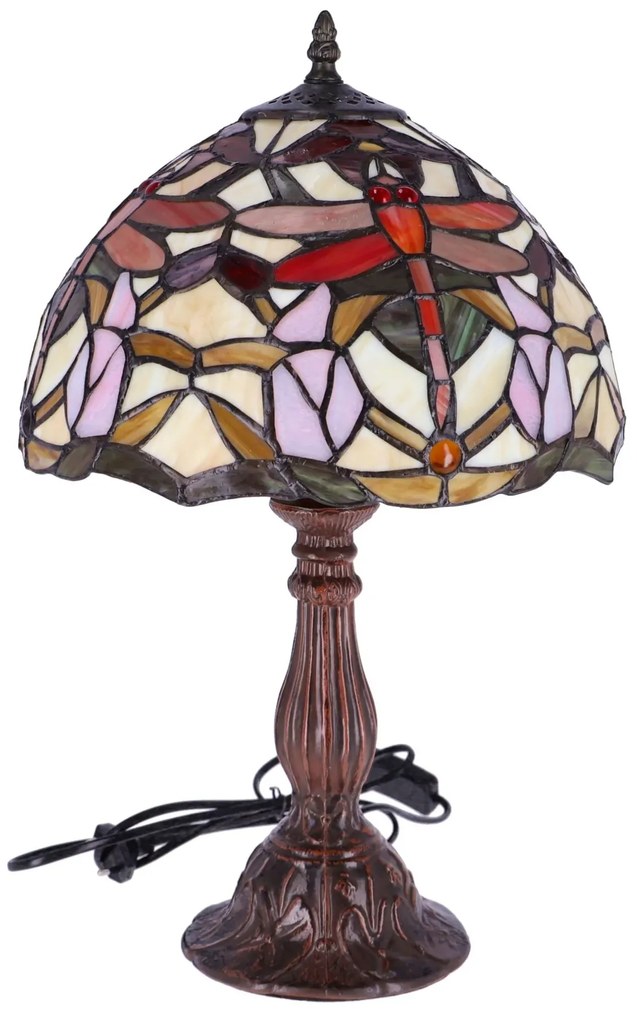 Lampa de masa Tiffany Libelula h 45 cm ,abajur 30 cm
