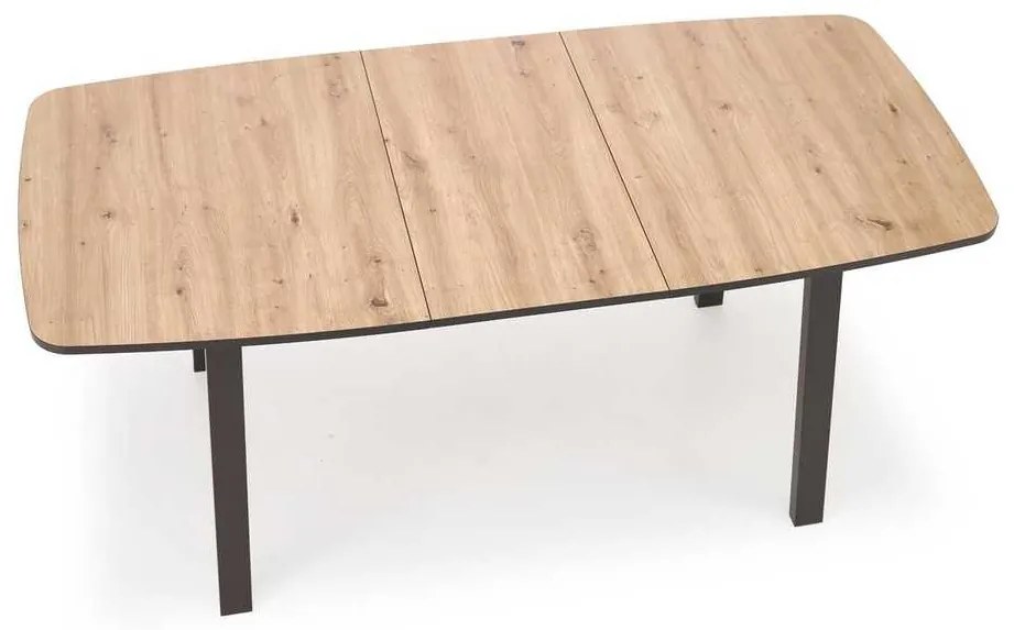 Masă de bucătărie Hank, stejar artisan / negru