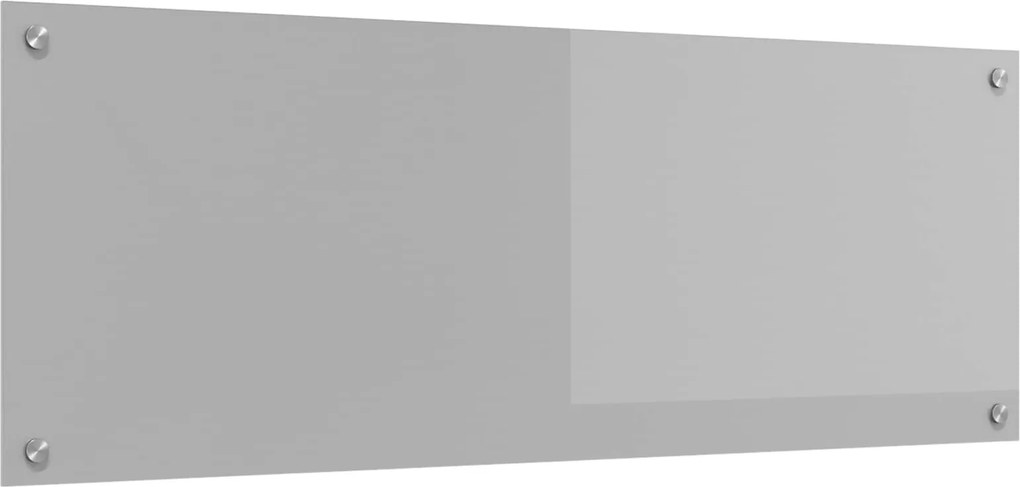 vidaXL Panou de bucătărie Gri deschis 110 x 40 cm sticlă securizată