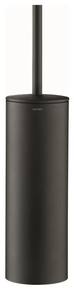 Duravit D-CODE 99284600 - Perie WC cu suport, negru mat