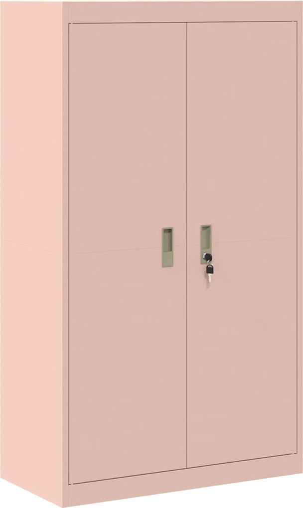 vidaXL Dulap de depozitare Roz 80 x 40 x 140 cm Oțel