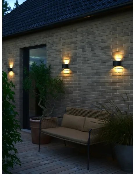 Nordlux - Aplica LED de exterior MILDA, 4,9 W, 230 V, IP44, negru