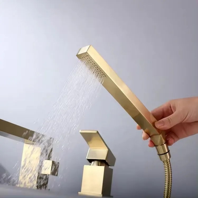 Baterie pentru cada Rea Glen Auriu Gold trei piese