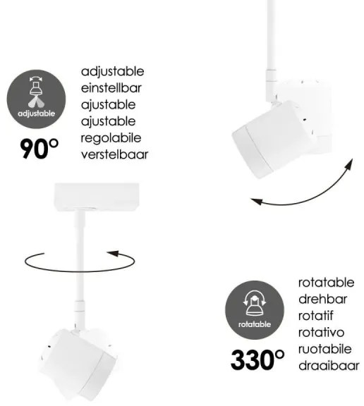 Spot LED dimabil MANU 1xGU10/5,8W/230V alb