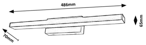 Aplică LED pentru baie Rabalux LED/12W/230V IP44