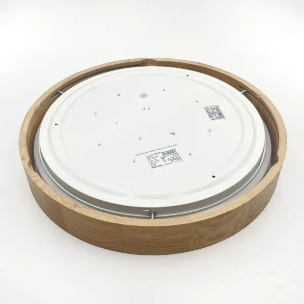 Brilagi - Plafonieră LED MANAROLA PLAIN, 24W, 230V, 3000K, diam. 41 cm, stejar