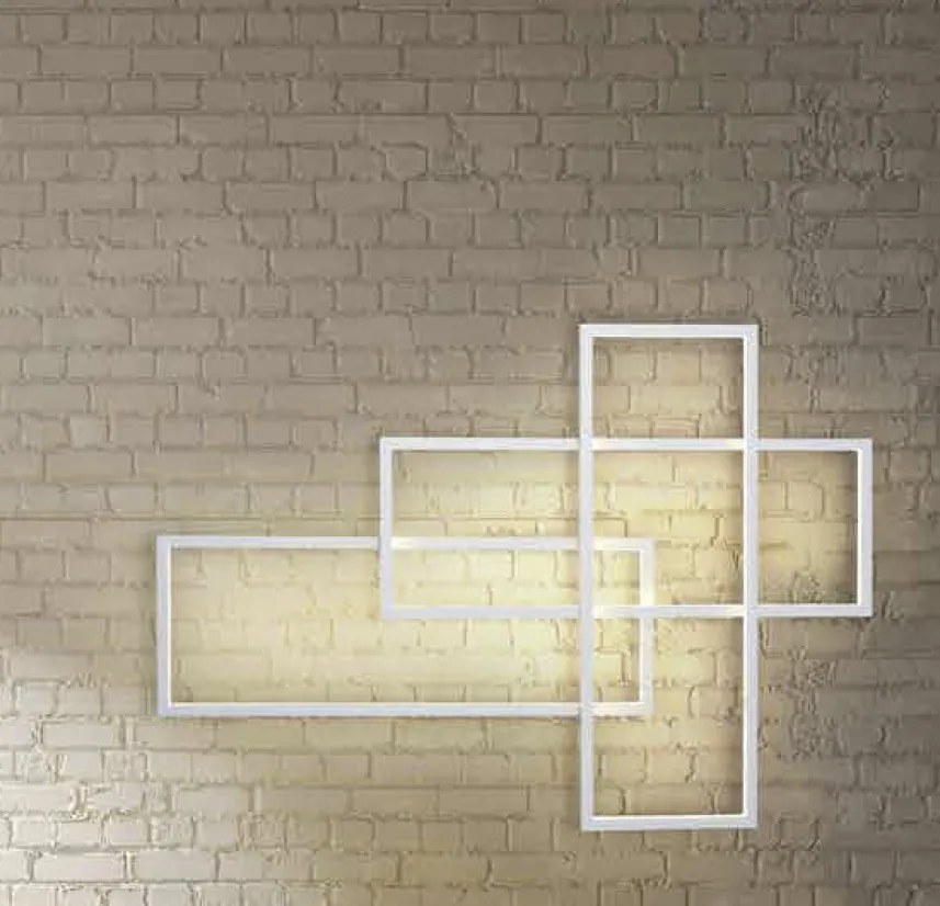 Aplica de perete LED dimabila design modern Quadratus white