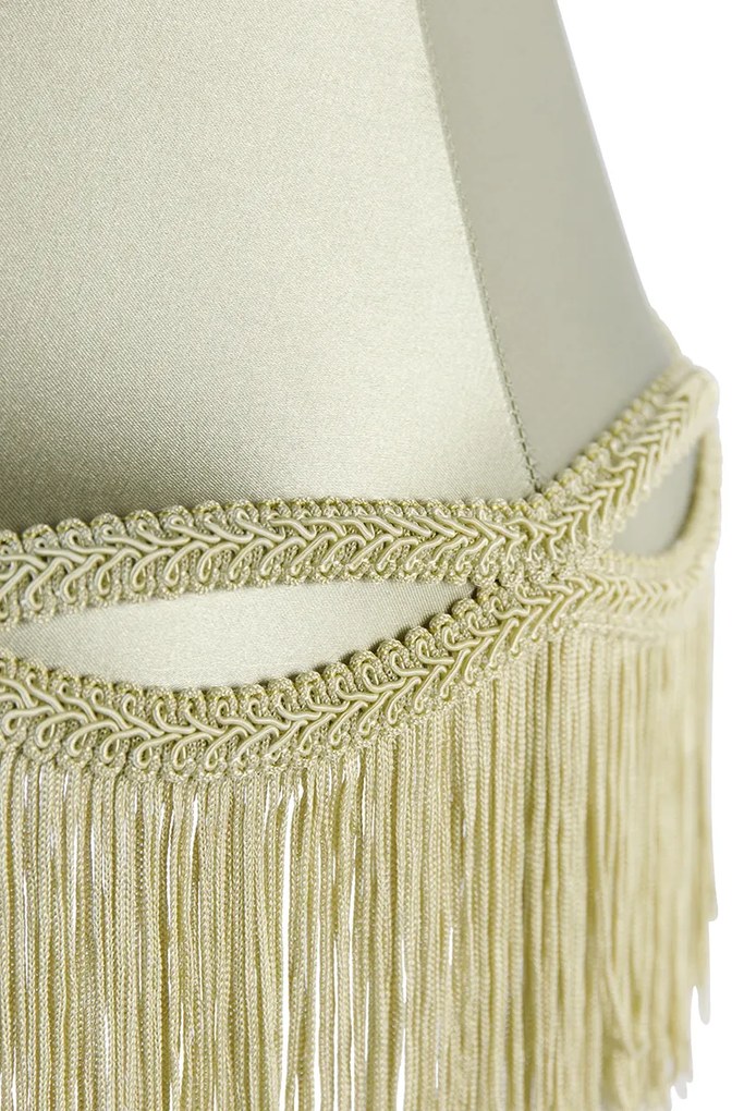 Lampă de masă clasică din alamă cu abajur verde Granny 30 cm - Simplo