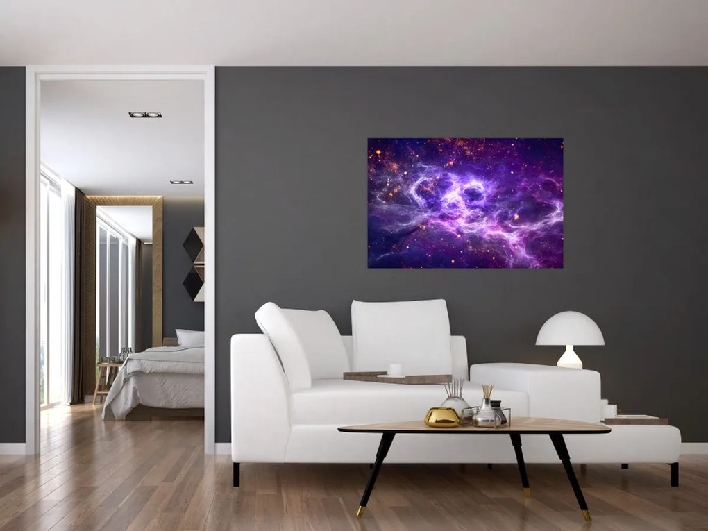 Tablou - Universul violet (90x60 cm)