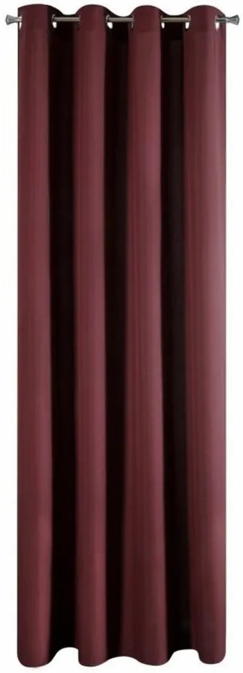 Draperii de lux culoarea bordo, cu grad mediu de umbrire 140 x 250 cm