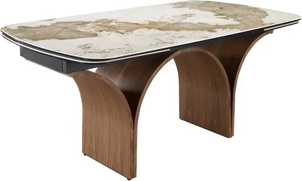 Masa extensibila deosebita design LUX Marble 180-260x100cm