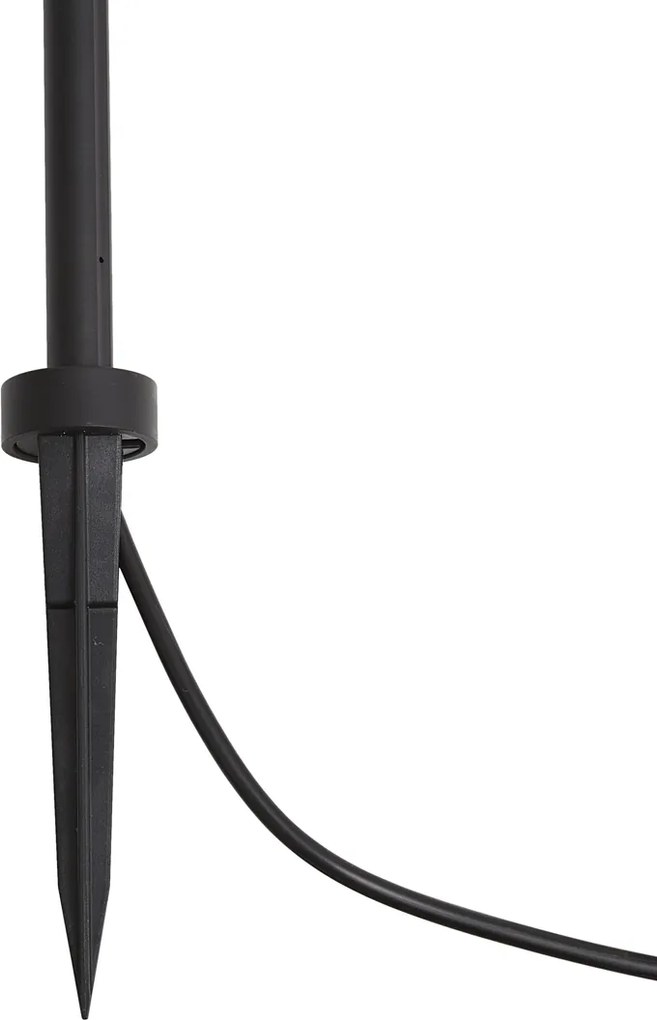 Spot modern de grădină 12V negru 10cm incl. LED IP65 - Lino