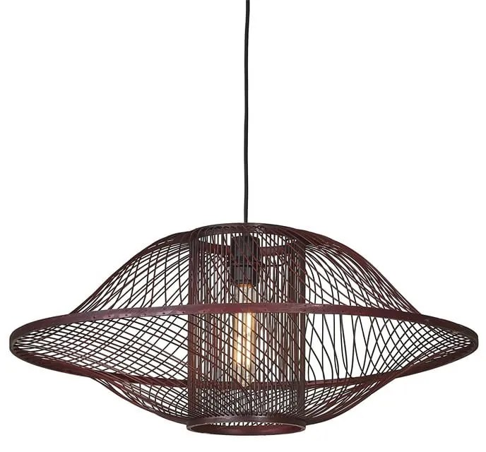 Lustra/Pendul Eco, Bambus, Maui visiniu, L