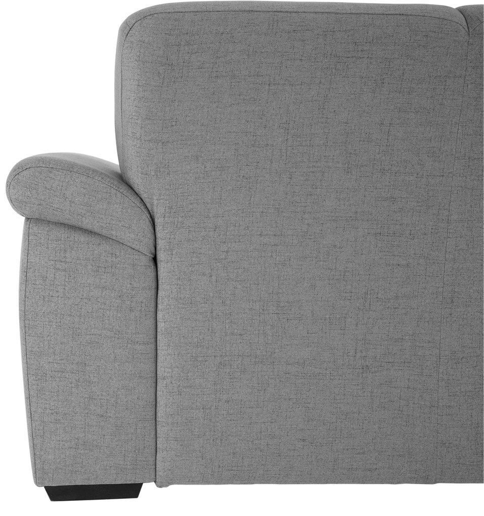 Colţar în formă de U, material textil gri, model stânga, BITER U