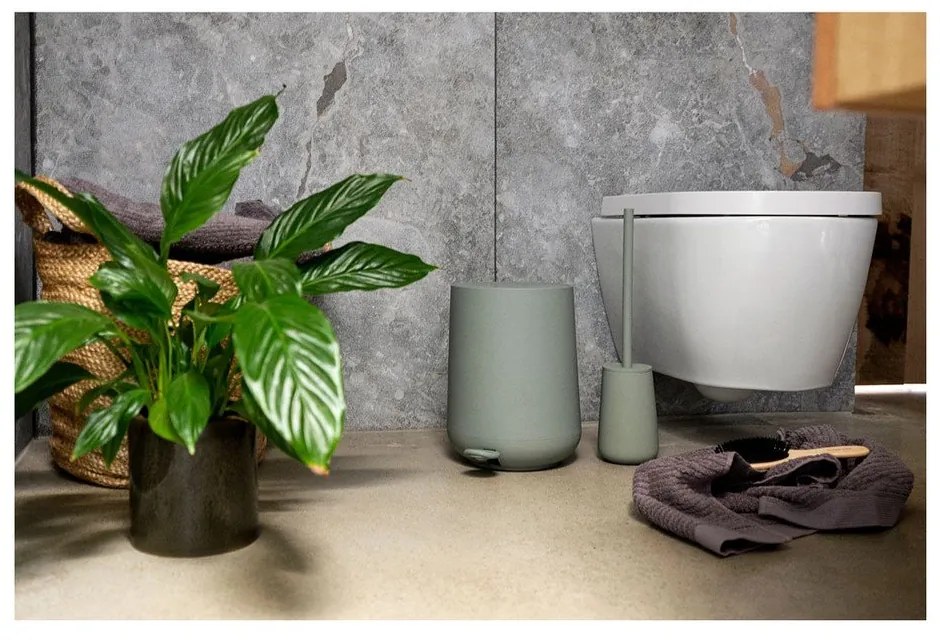 Perie de WC din gresie Zone Nova One, verde