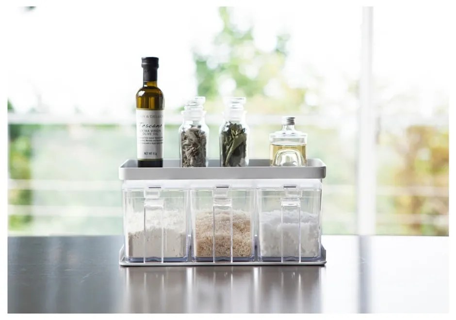 Recipiente 3 buc. pentru făină/pentru produse vrac Tower – YAMAZAKI