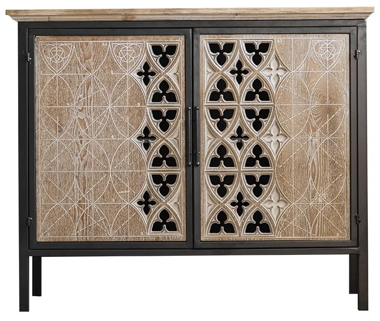 Bufet de bucatarie negru, lemn stil rustic DEPRIMO 17175 by Deprimo