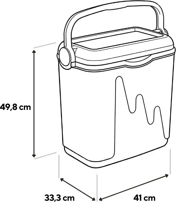 Geantă frigorifică Curver 20l verde-verde închis
