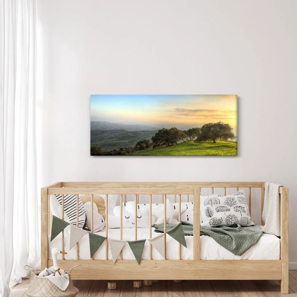 Tablou - Privire de pe deal (120x50 cm)