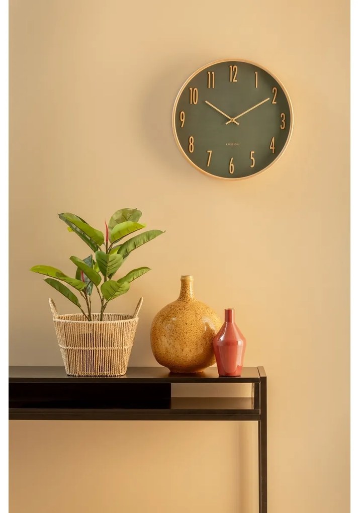 Karlsson 5996GR ceas de perete cu design verde,diametru 40 cm