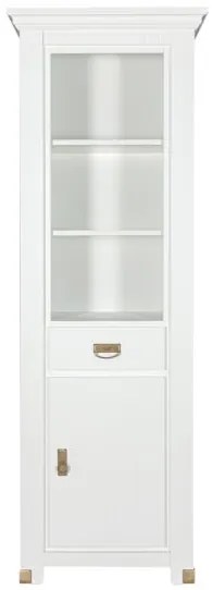 Biblioteca 1 Usa Si 1 Sertar Saint Tropez, Alb, 68.8 Cm