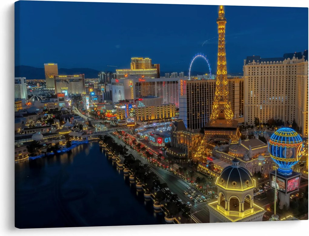 Tablou cu Las Vegas nocturn (70x50 cm)