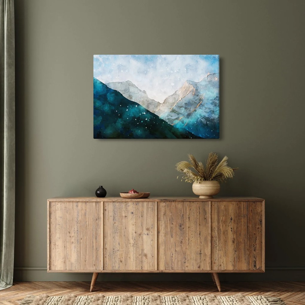 Tablou - Munte desenat (90x60 cm)