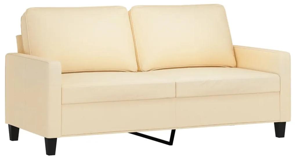 Canapea cu 2 locuri, crem, 140 cm, material textil Crem, 158 x 77 x 80 cm