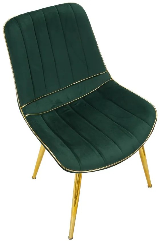 Mauro Ferretti SCAUN PARIS VERDE/AURIU SET 2 BUC CM 51X59X79