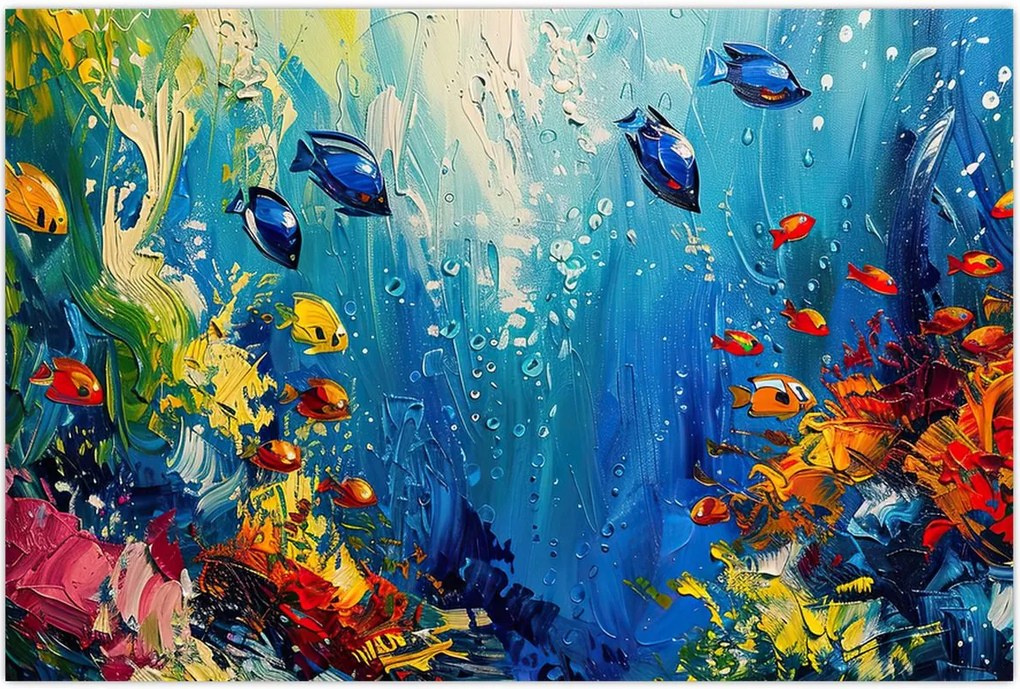 Tablou - Pictura lumii subacvatice (90x60 cm)