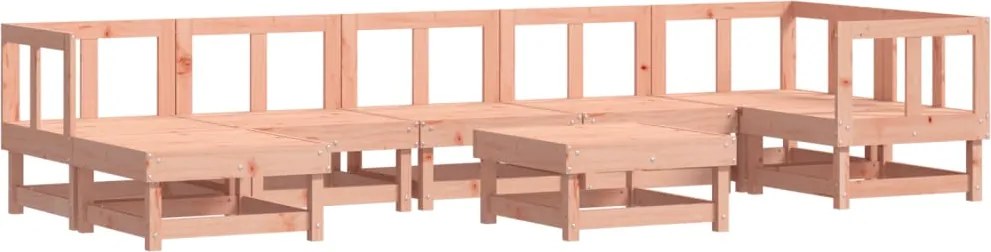 vidaXL Set mobilier relaxare grădină, 8 piese, lemn masiv Douglas