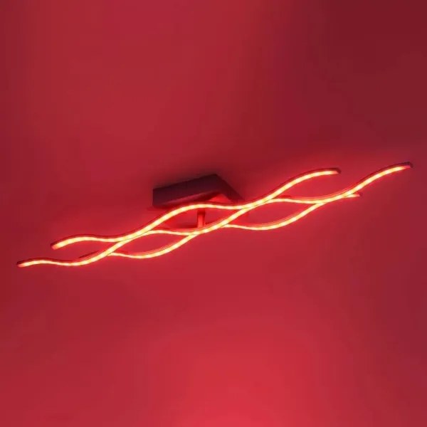 Plafonieră LED RGB dimabilă JUST LIGHT. 16266-55 LOLA WAVE LED/30W/230V + telecomandă