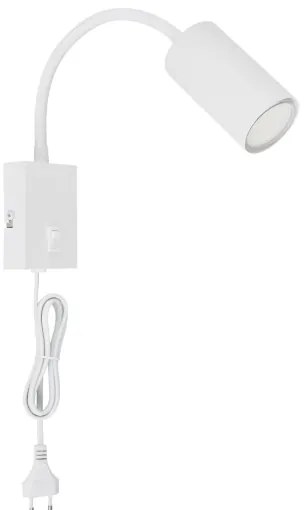 Lampă de perete flexibilă ROBBY 1xGU10/25W/230V albă Globo 57911WW