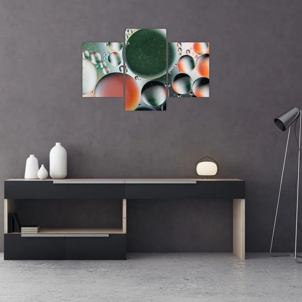 Tablou abstract - buline (90x60 cm)