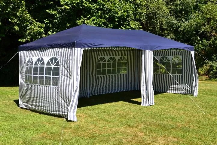 Cort de petrecere de grădină 3 x 6 m, albastru