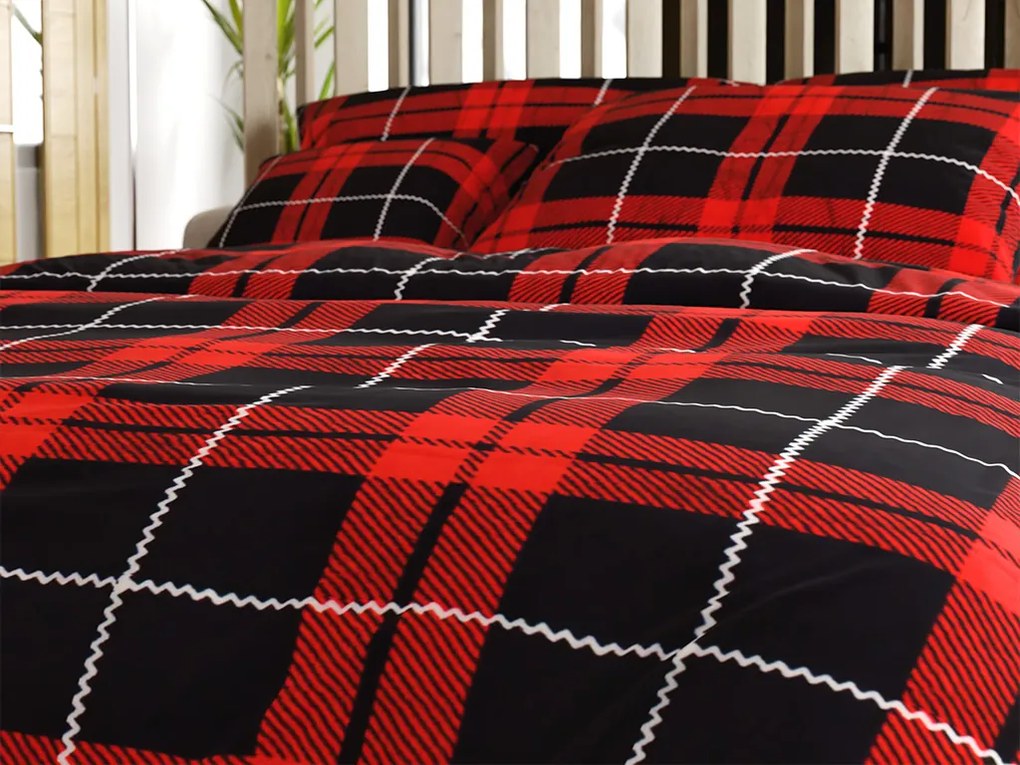 Lenjerie cocolino ALBURY rosie Dimensiune lenjerie de pat: 2 buc 70 x 90 cm | 200 x 220 cm