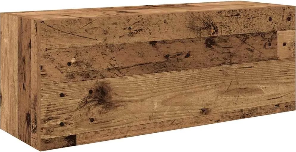vidaXL Dulap perete de baie, lemn vechi, 80x25x30 cm, lemn prelucrat
