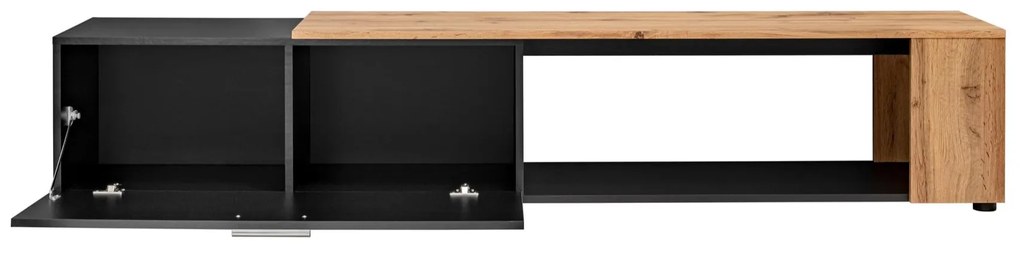 Mobilier living Mantes ZWT31 (negru mat + stejar wotan). 1097679