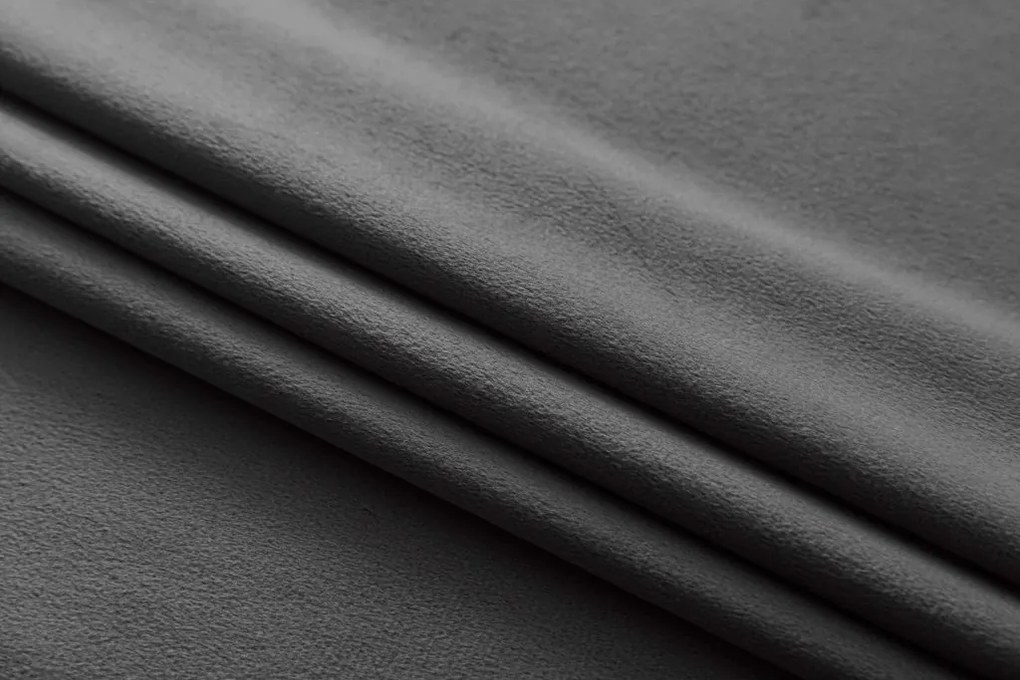Draperie opaca DREAM VELVET 140x250 cm, gri inchis Agatat: Inele metalice