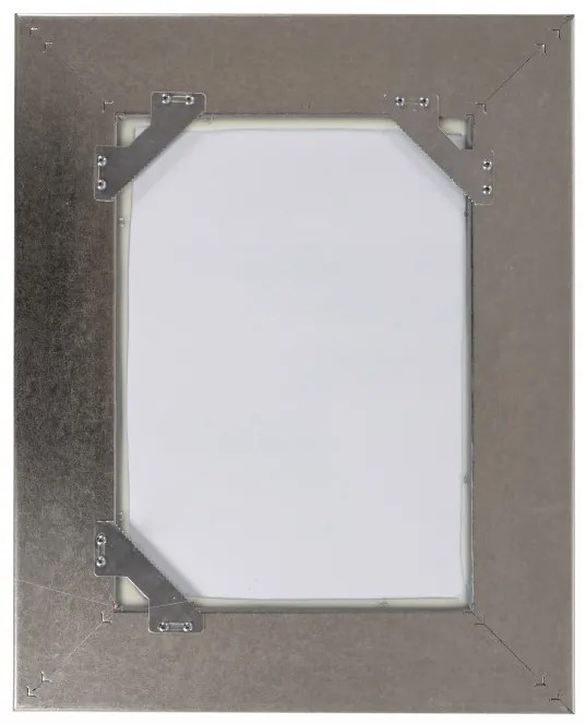 Oglinda dreptunghiulra cu rama din polistiren argintie Sirius, 44,7cm (L) x 35,7cm (L) x 3cm (H)