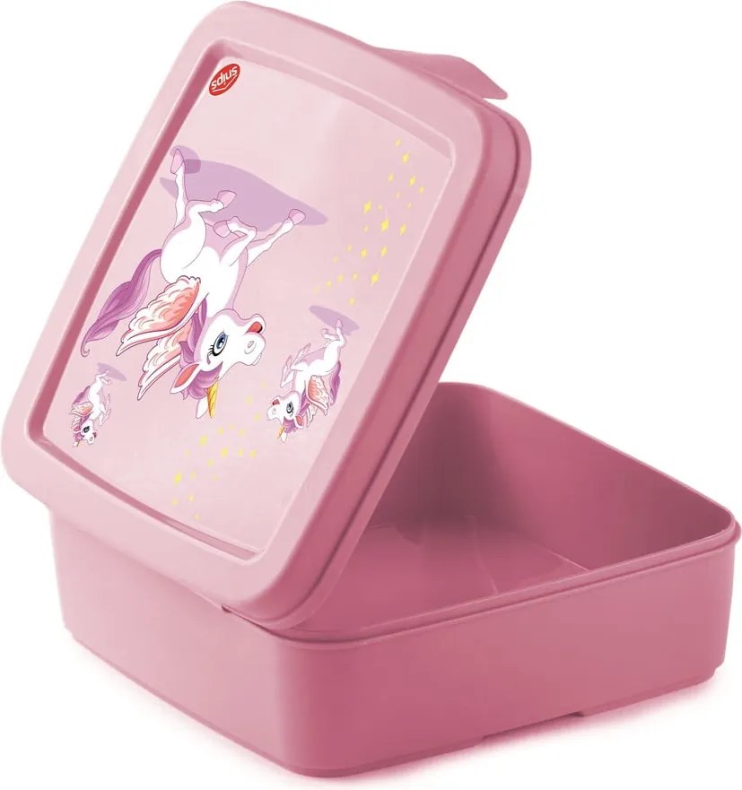 Cutie de gustări pentru copii roz Unicorn – Snips