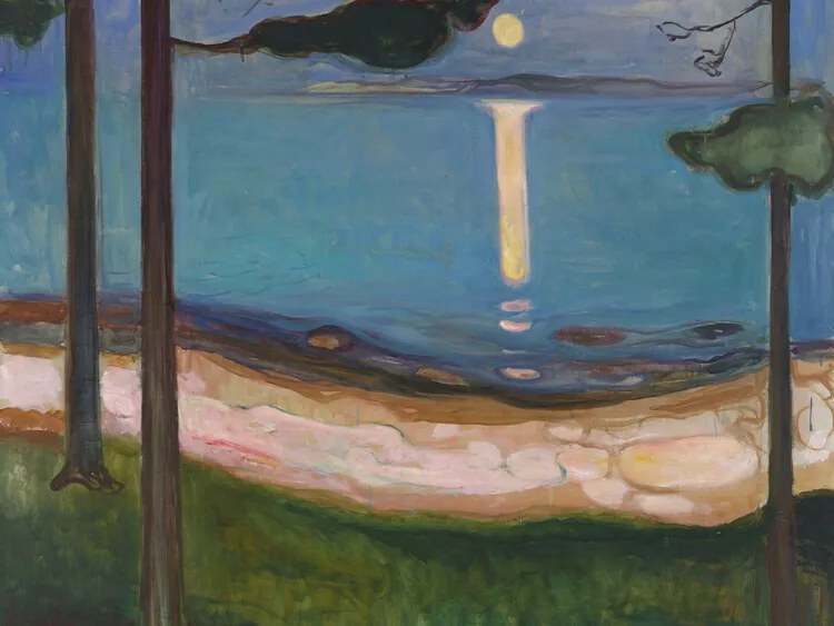 Reproducere Moonlight, Edvard Munch