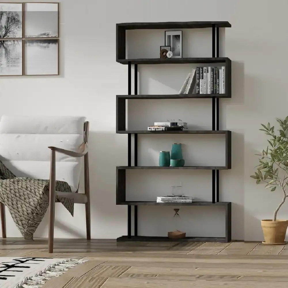 Biblioteca Victor, culoare antracit 163 cm