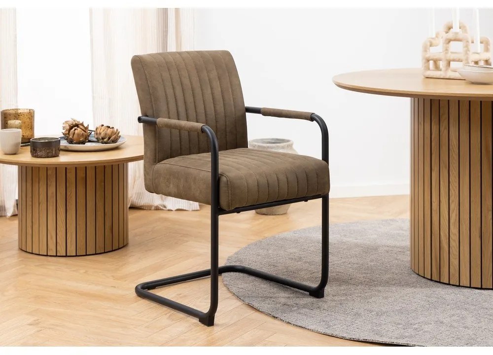 Scaune de dining maro 2 buc. Adele – Actona