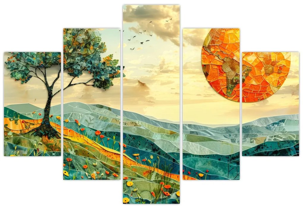 Tablou - Ilustrație peisaj (150x105 cm)