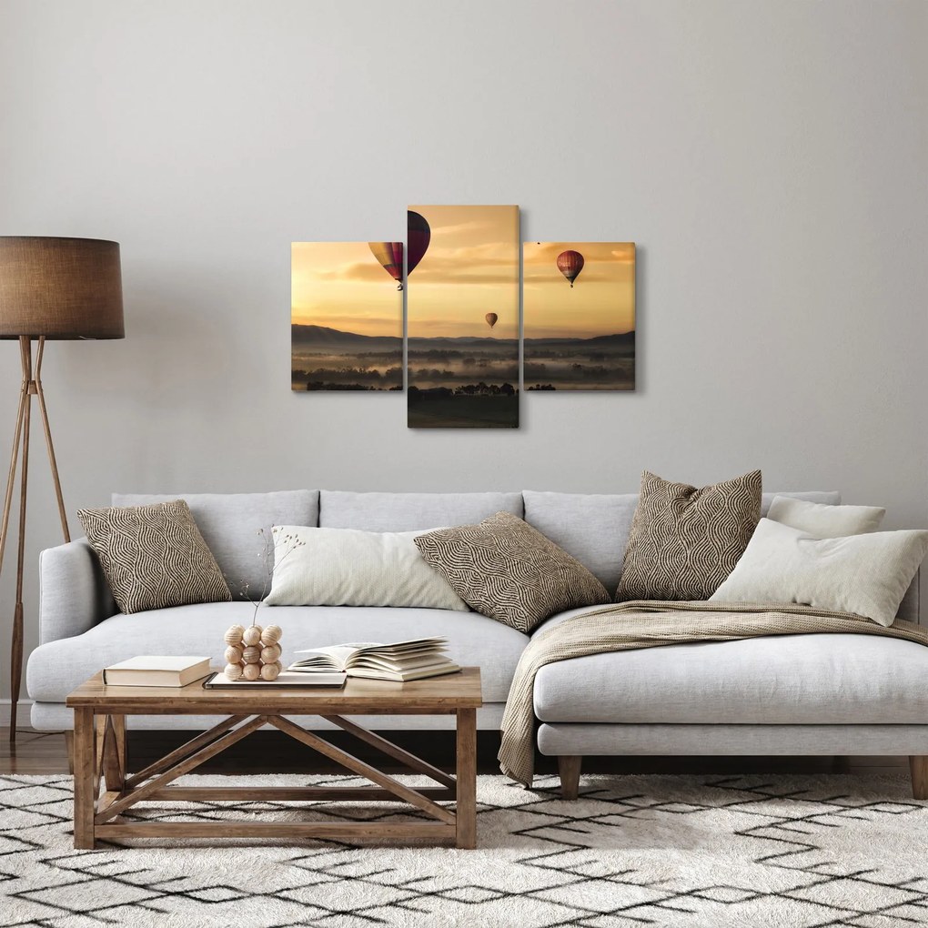 Tablou cu baloane zburând (90x60 cm)