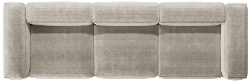 Canapea 4 locuri Bergamo velur reiat L364 cm