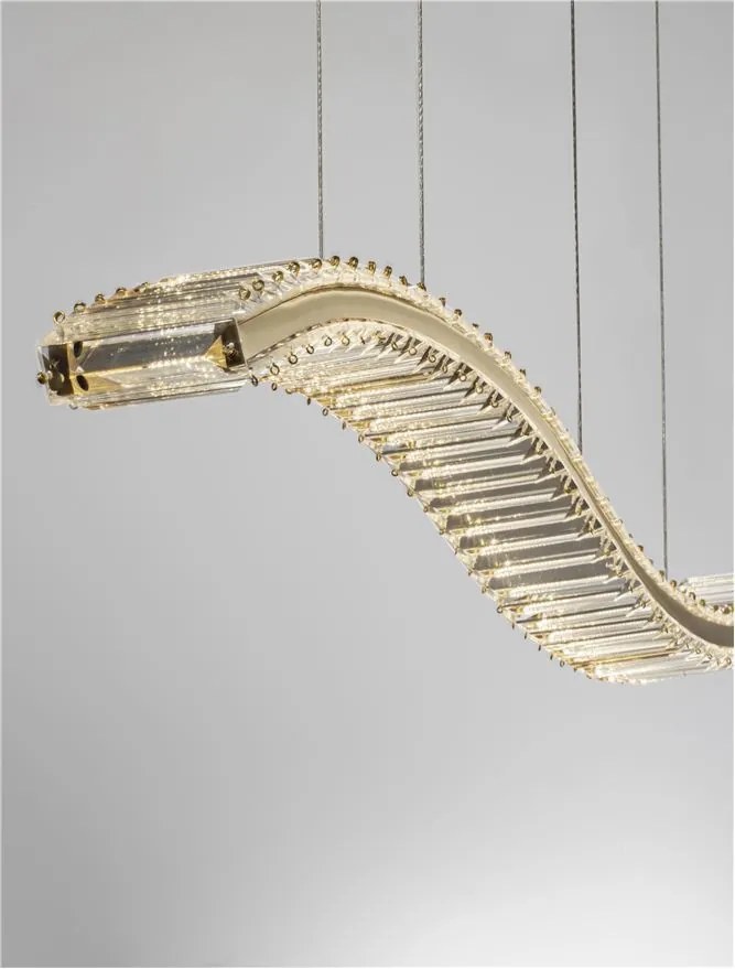 Lustra LED suspendata cristal design elegant AURELIA 40W